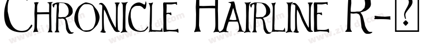Chronicle Hairline R字体转换